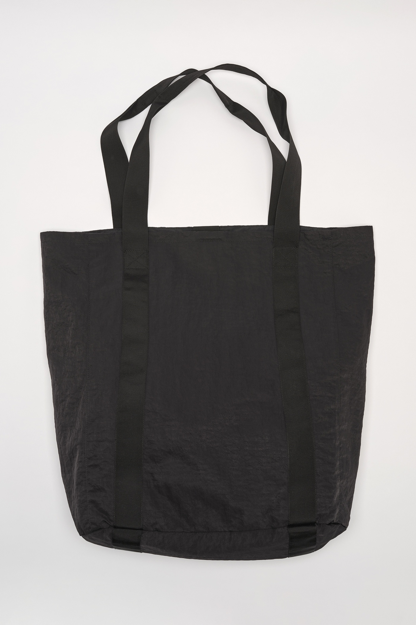 Flight Tote Bag Black Dense Liquid Nylon - 5