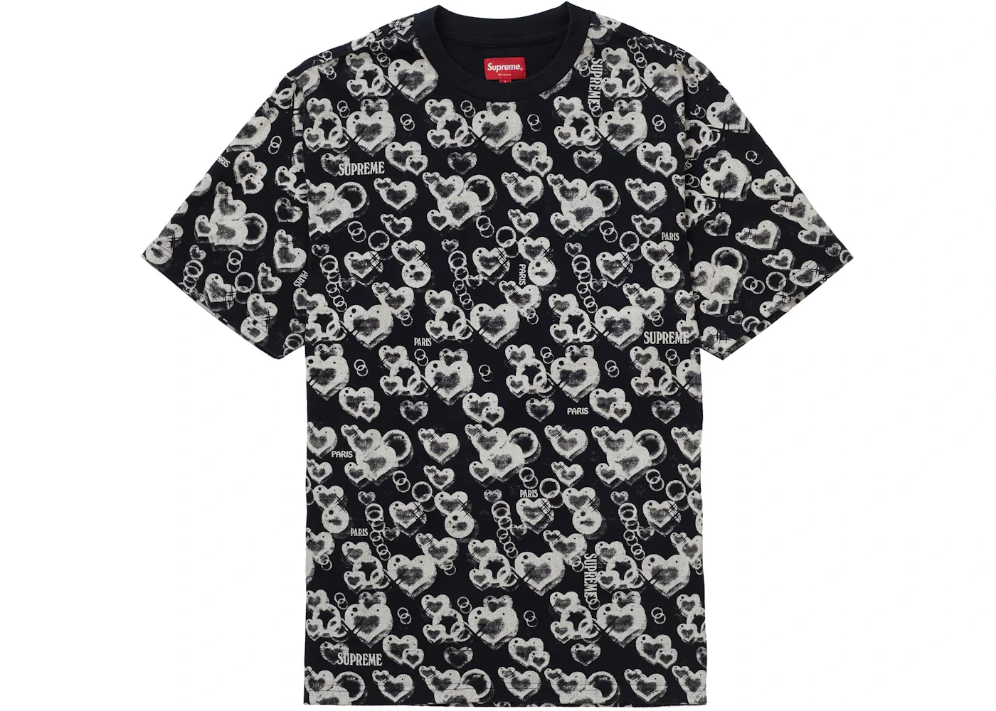 Supreme Hearts S/S Top Black - 1