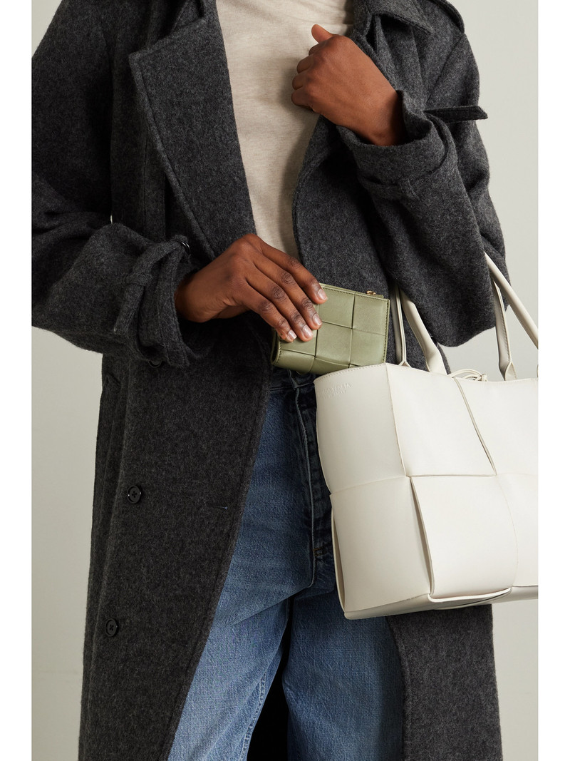 Bottega Veneta Cassette Intrecciato Leather Wallet outlook