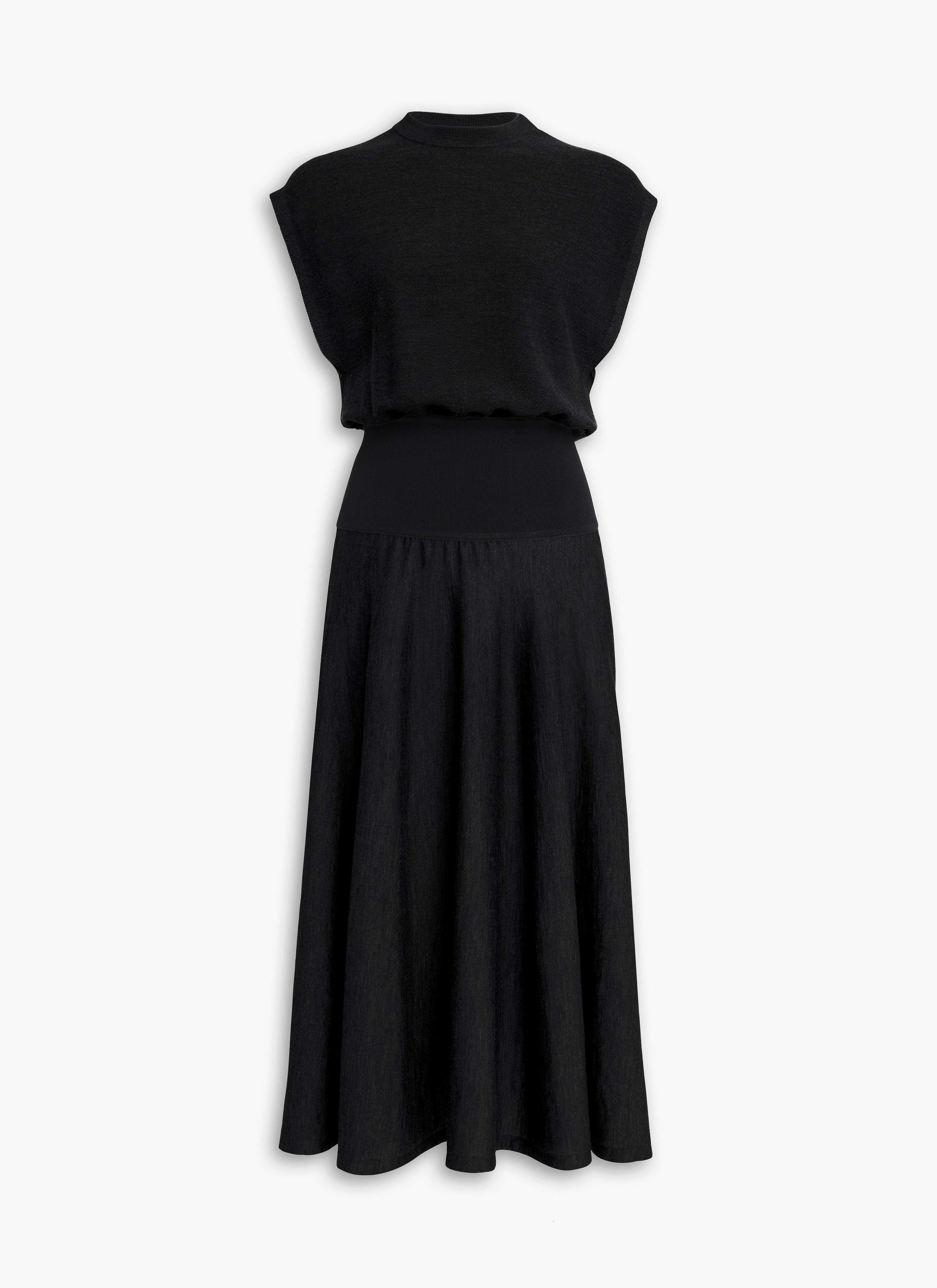 CINCHED KNIT DRESS - 1