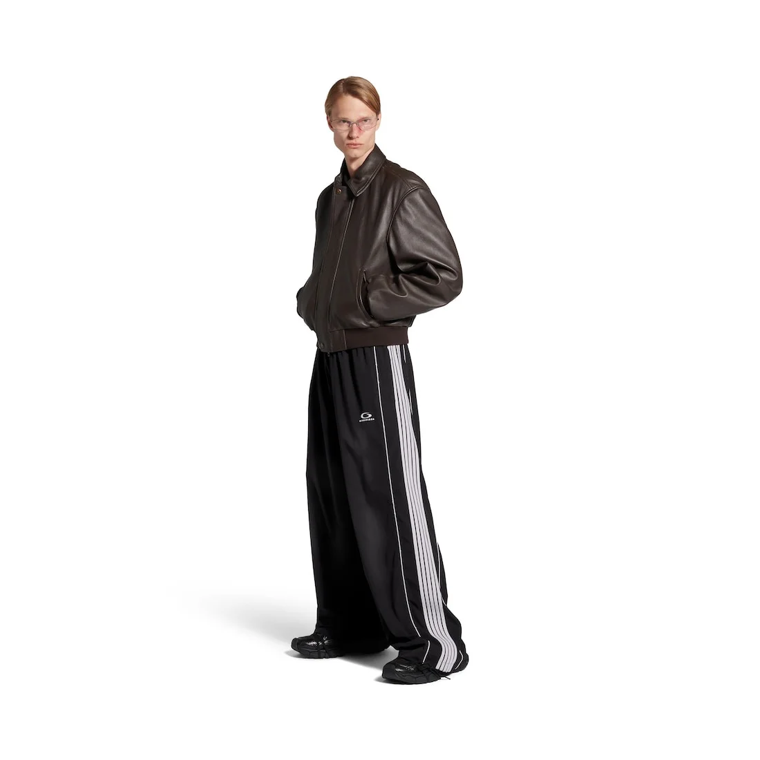 BALENCIAGA Men's Large Tracksuit Pants in Black - 831371TRO311000