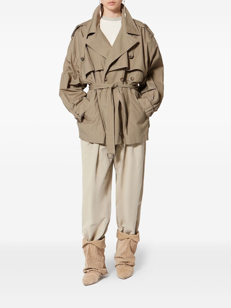 Isabel Marant Étoile Claya striped-pattern jacket outlook