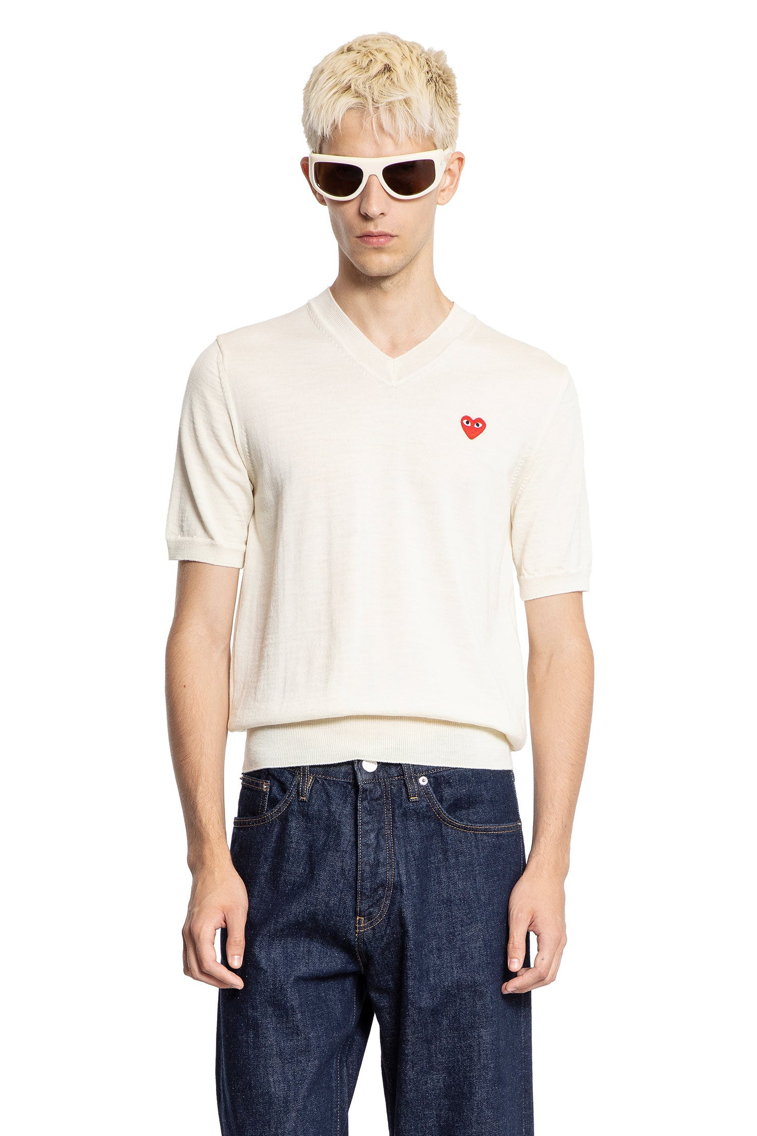 Heart-Wool-Knit-Short-Sleeve-Tee - 5