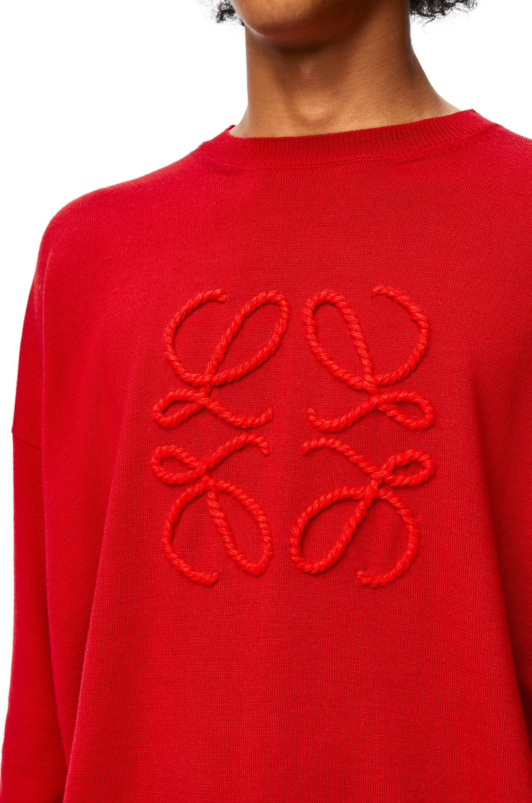 Anagram stitch sweater in wool and cashmere - 5