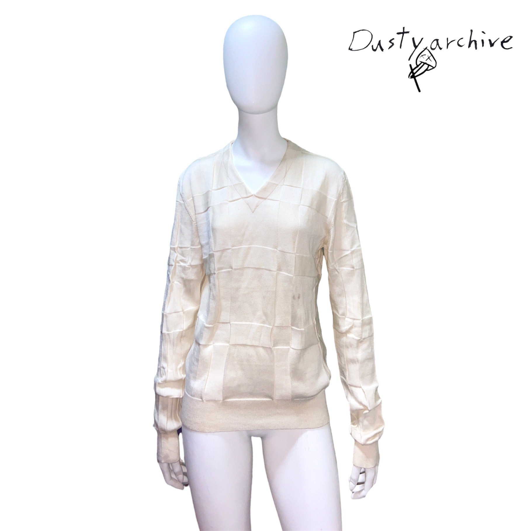 Maison martin margiela cream knit sweater S - 2