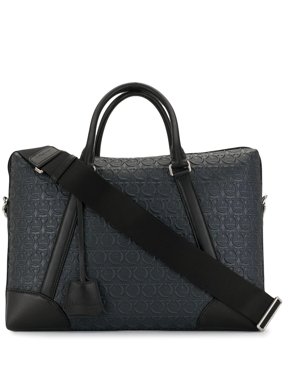 Gancini-embossed briefcase - 1