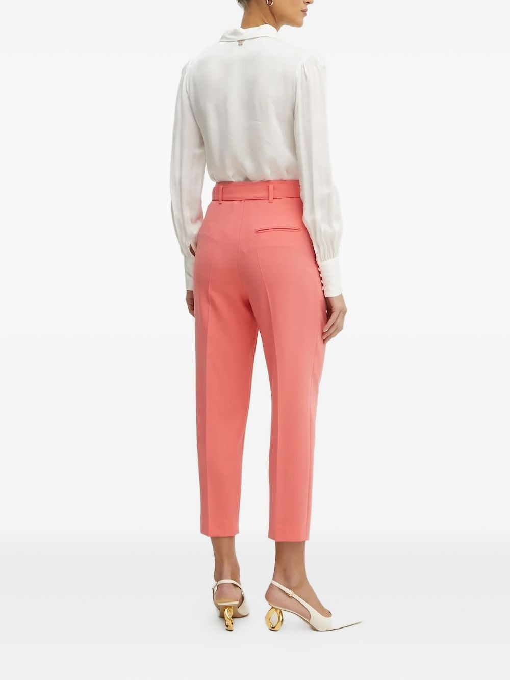 belted pleated trousers - 2