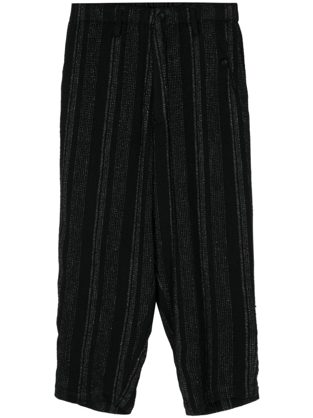 striped cropped trousers - 1