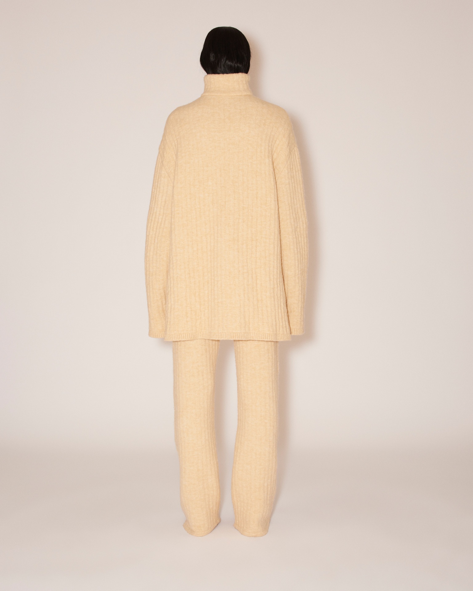 SHAD - Knitted straight-leg pants - Cream - 5