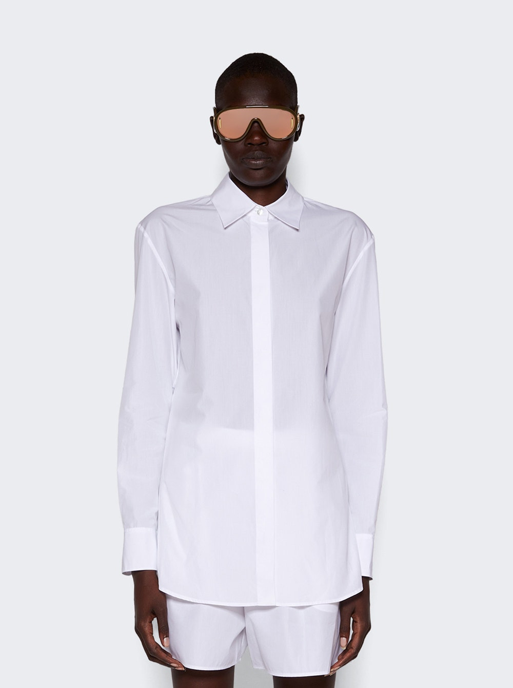 Derica Cotton and Cashmere Shirt White - 3