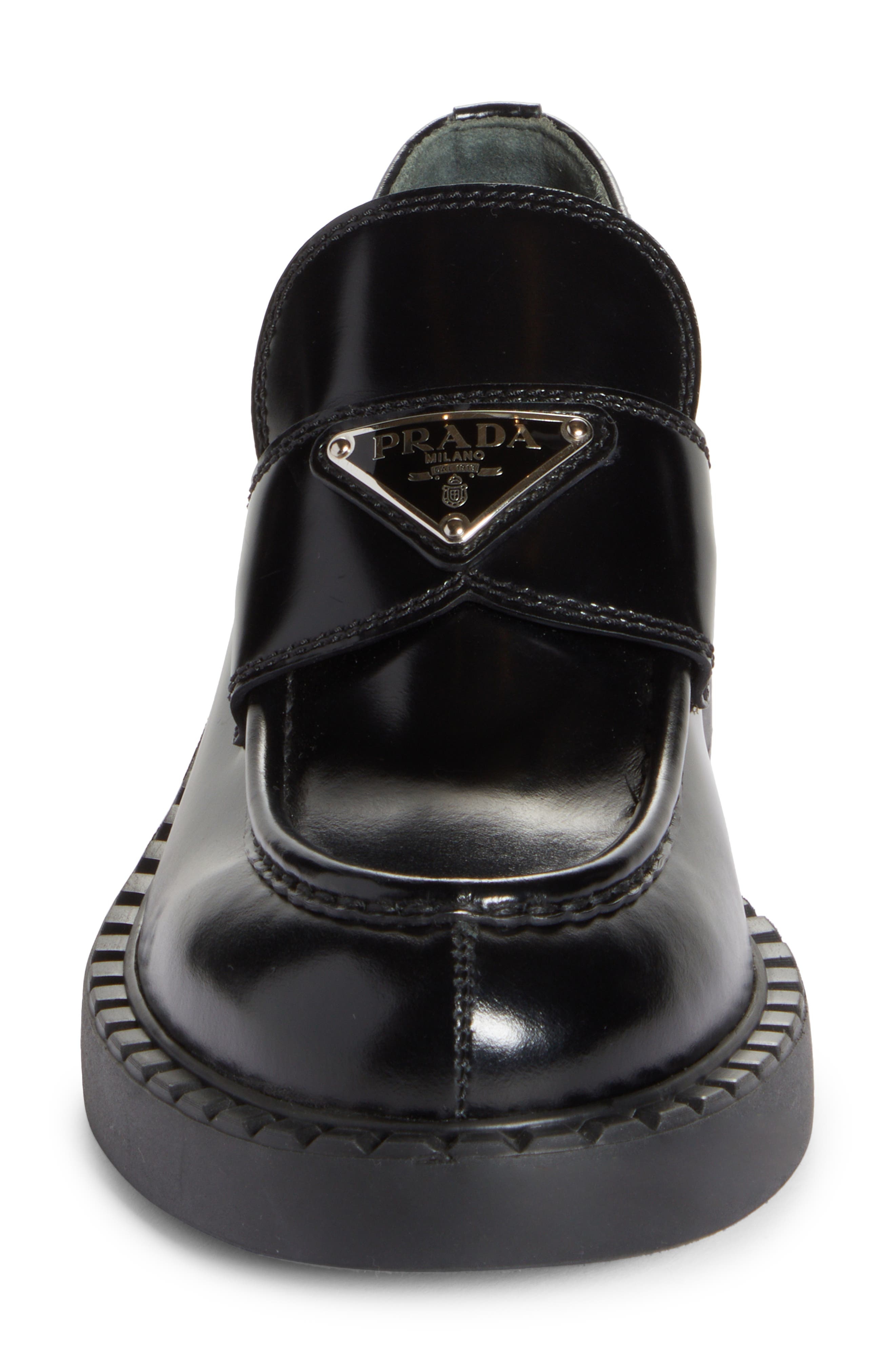 Triangle Logo Patent Leather Loafer - 4