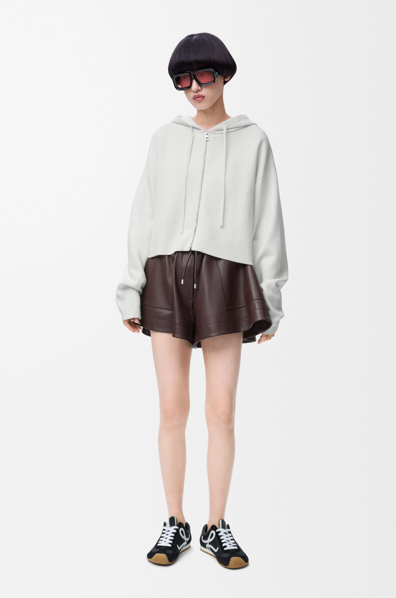 Loewe Anagram zip-up hoodie in wool outlook
