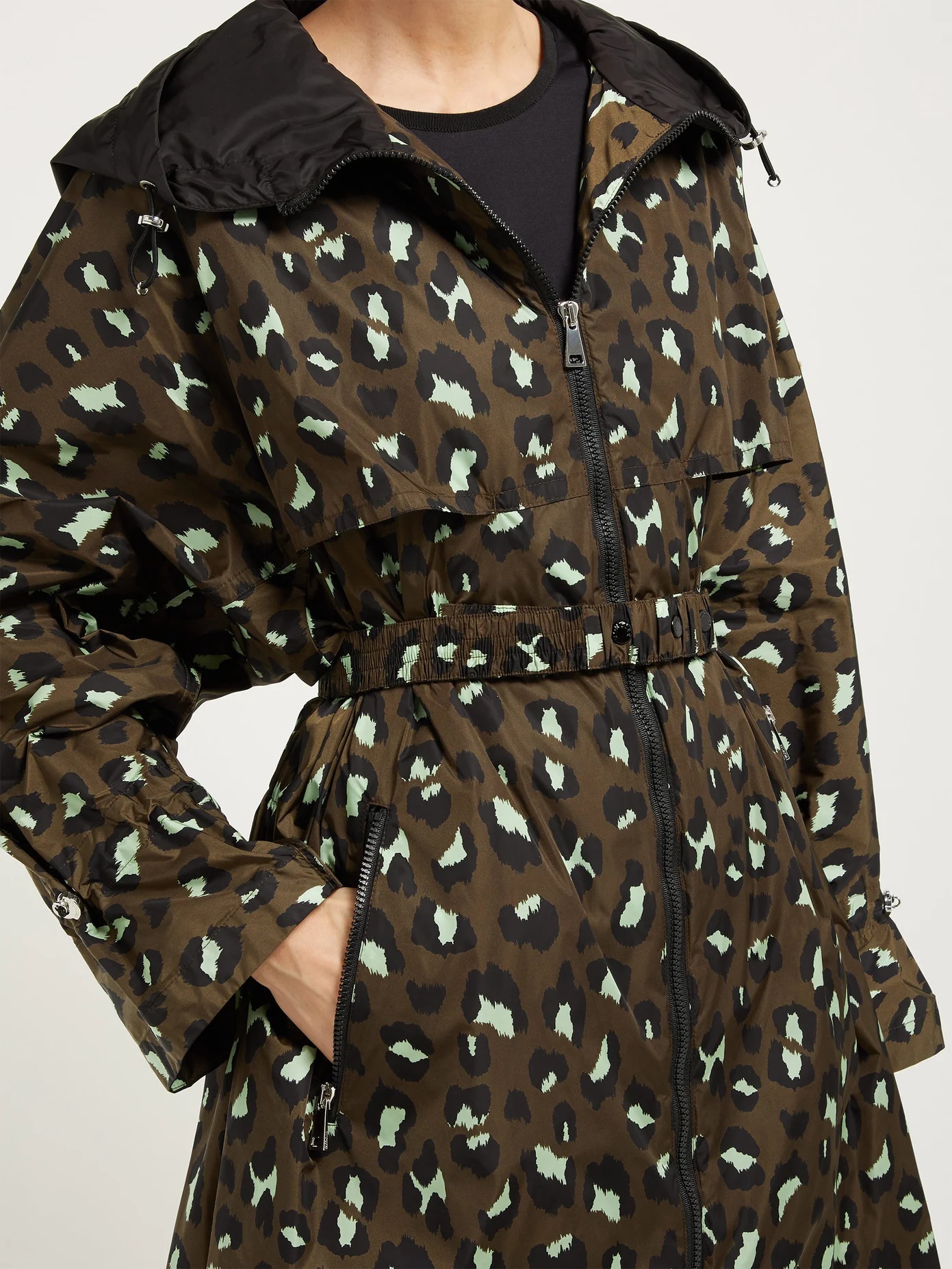 Washington animal-print technical parka - 5