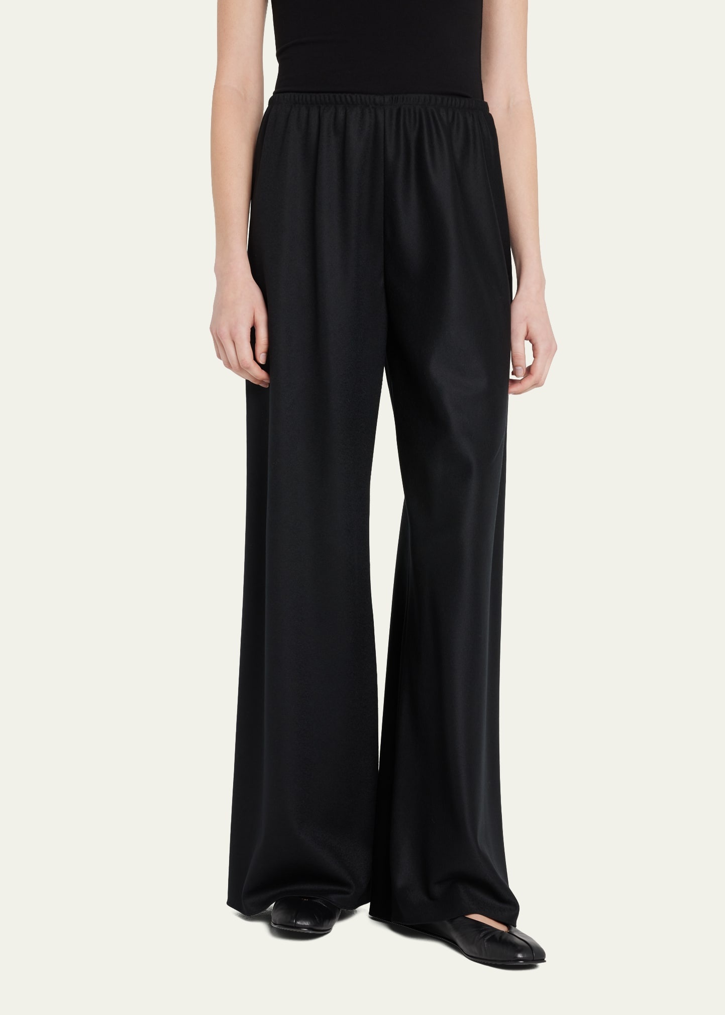 Gala Wide-Leg Wool Pants - 4