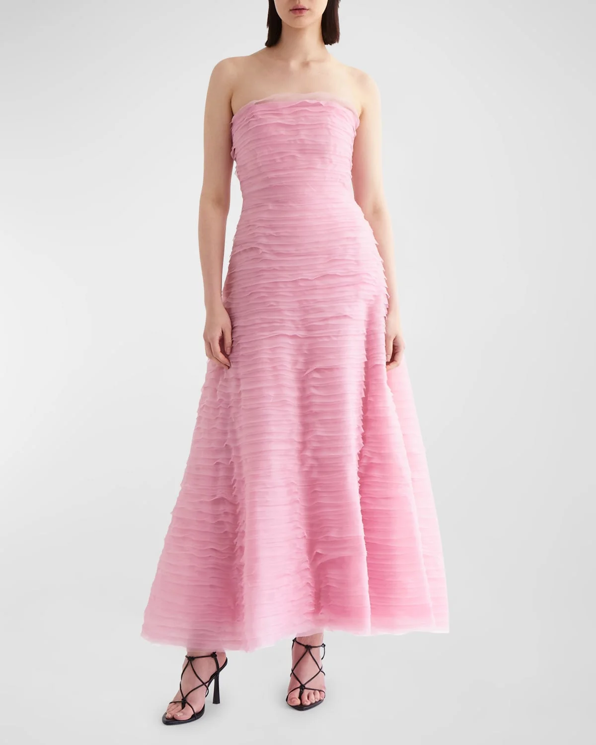 Soundscape Strapless Organza Maxi Dress - 1