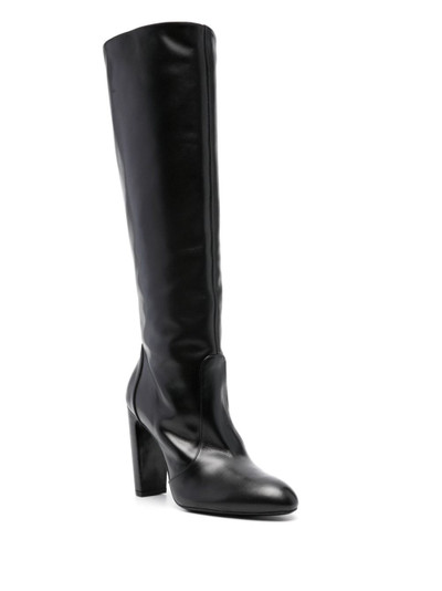 Stuart Weitzman almond-toe 105mm leather boots outlook