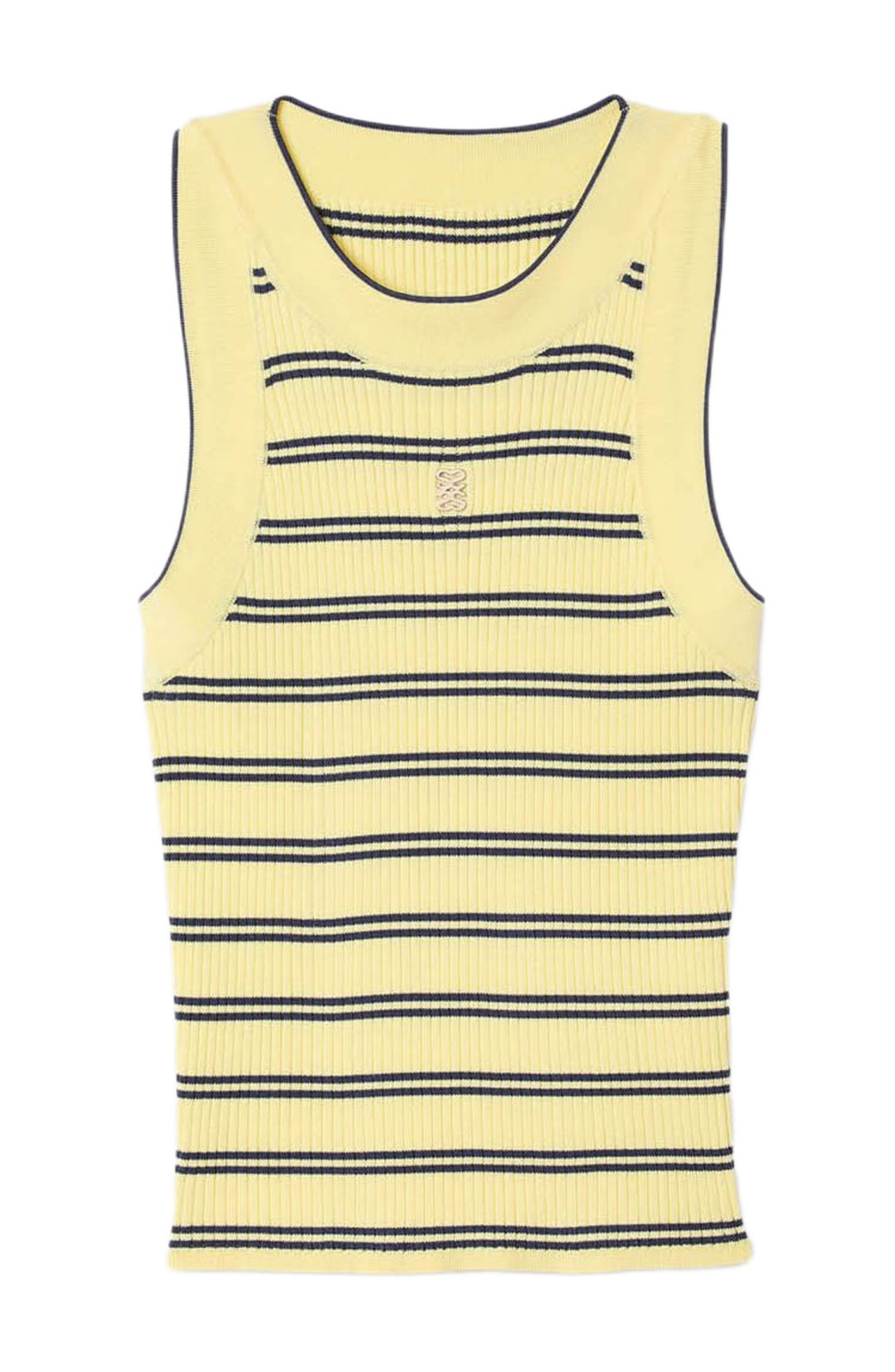 SANDRO Striped knit vest top in Light Yellow at Nordstrom - 5