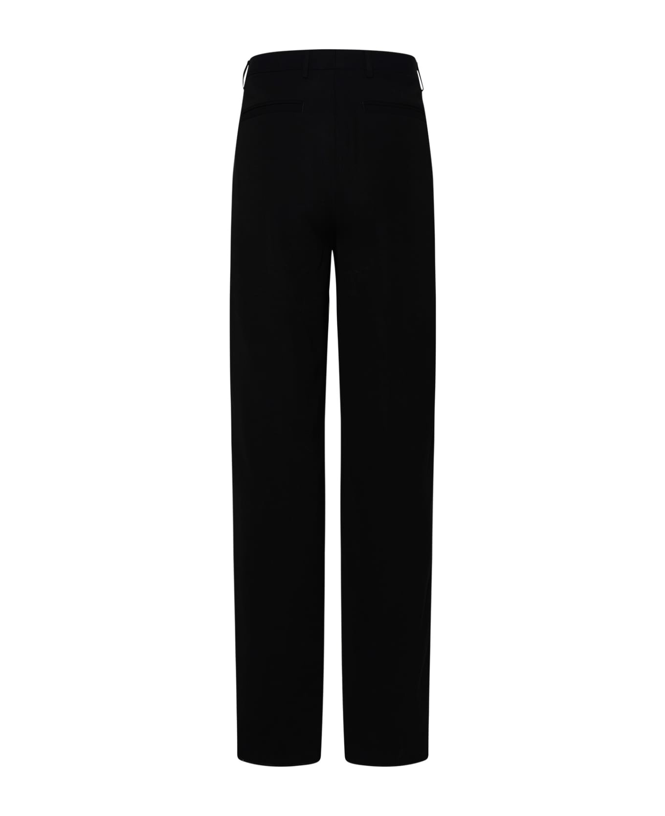 Black Viscose Blend Pants - 3