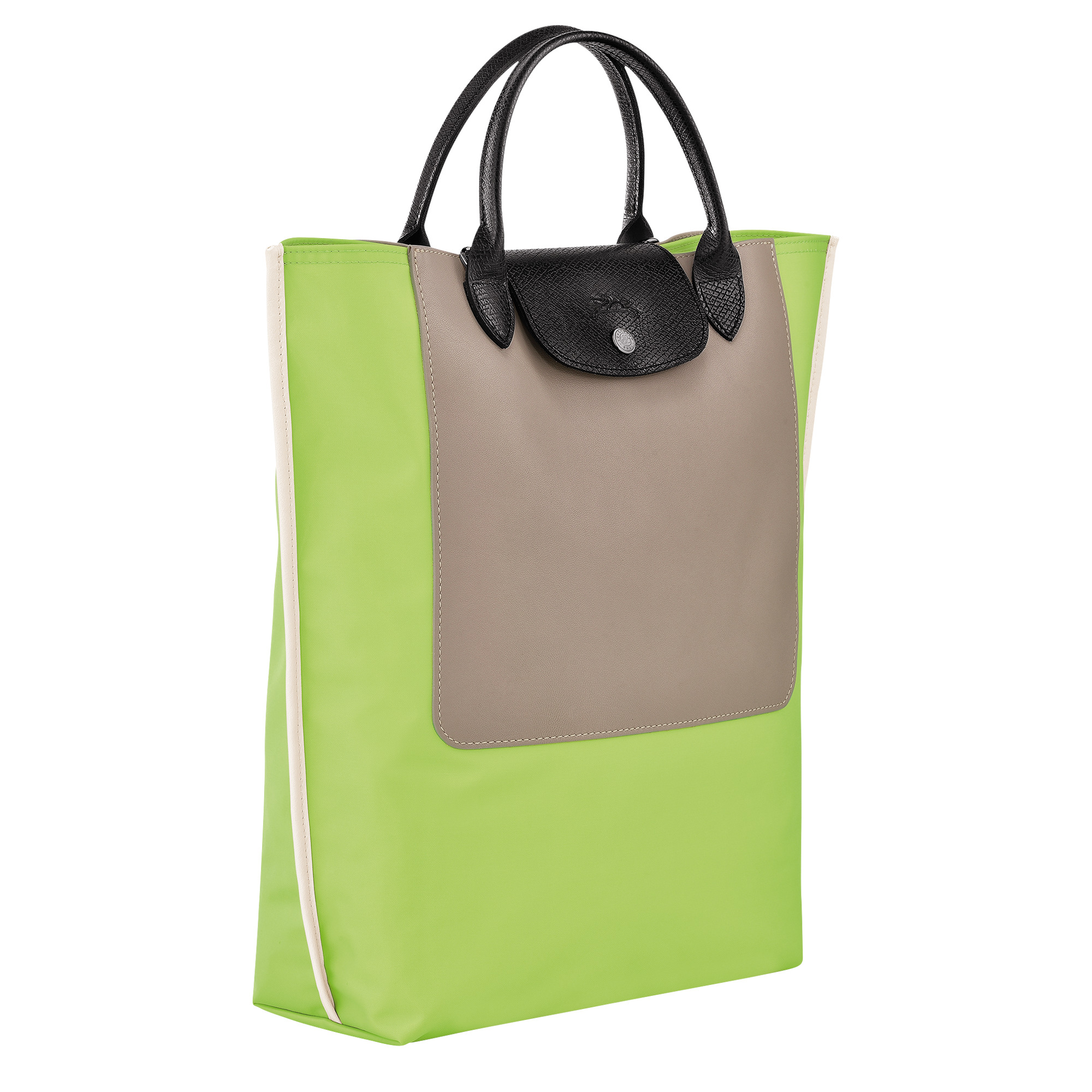Cabas Longchamp M Tote bag Green Light - Canvas - 3