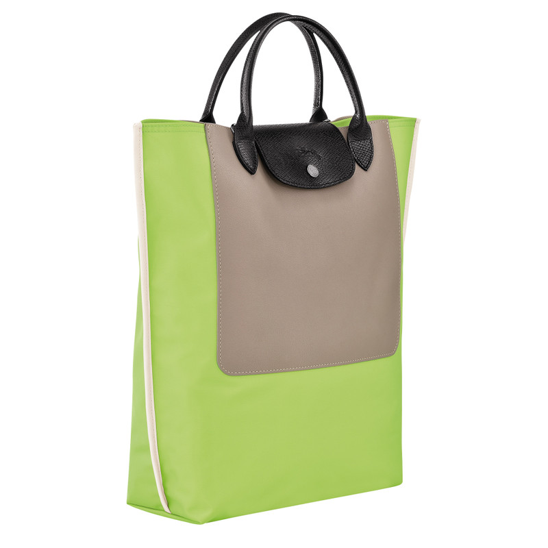 Cabas Longchamp M Tote bag Green Light - Canvas 3