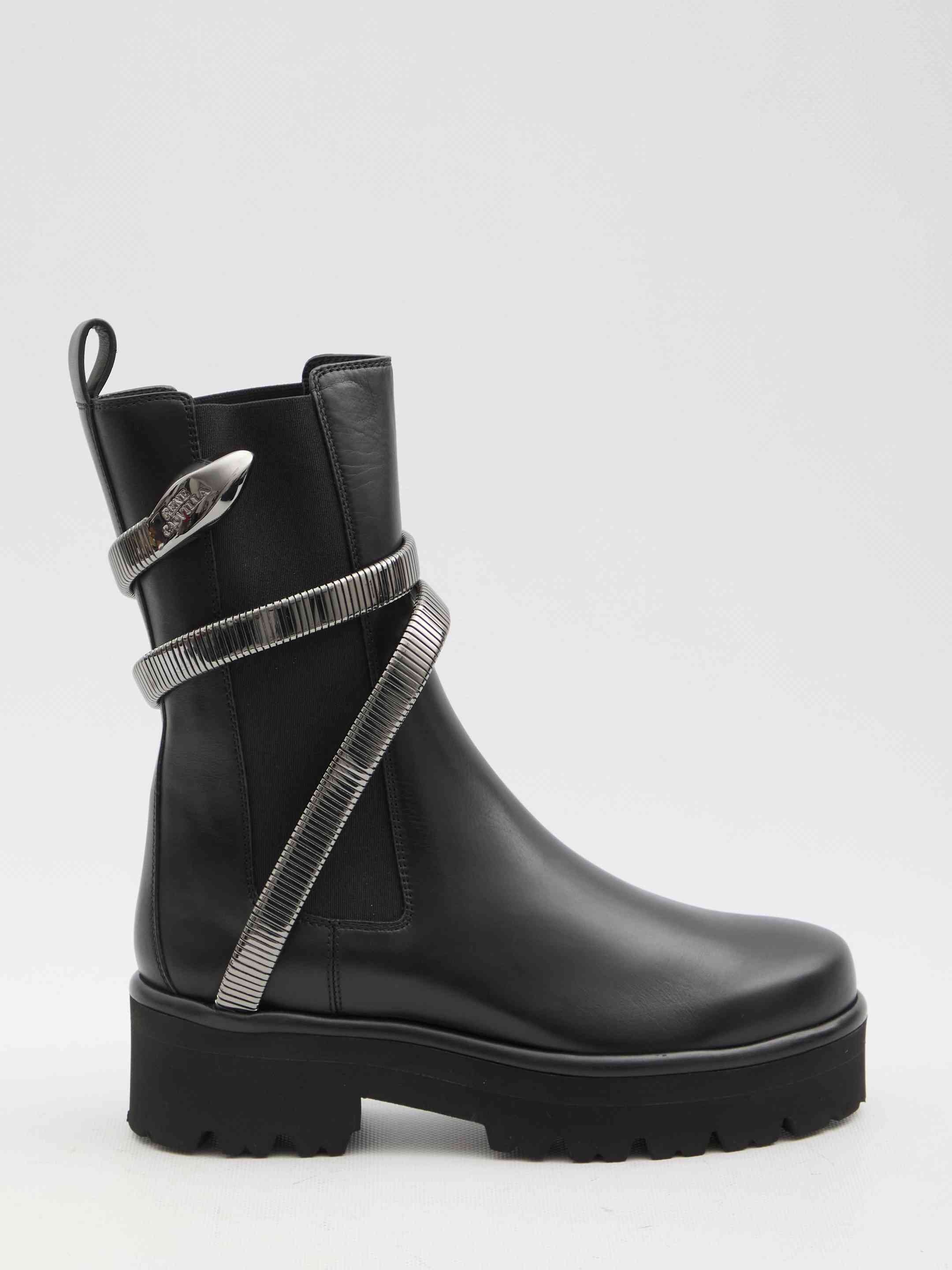 Rene Caovilla Women Juniper 45 Biker Boots - 1