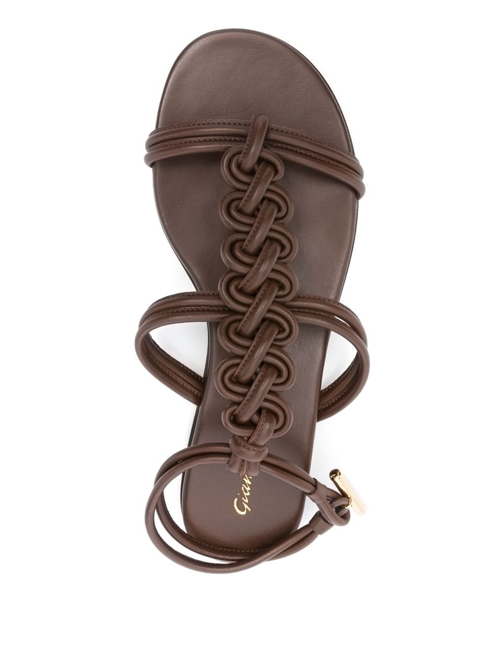 braided flat sandals - 4
