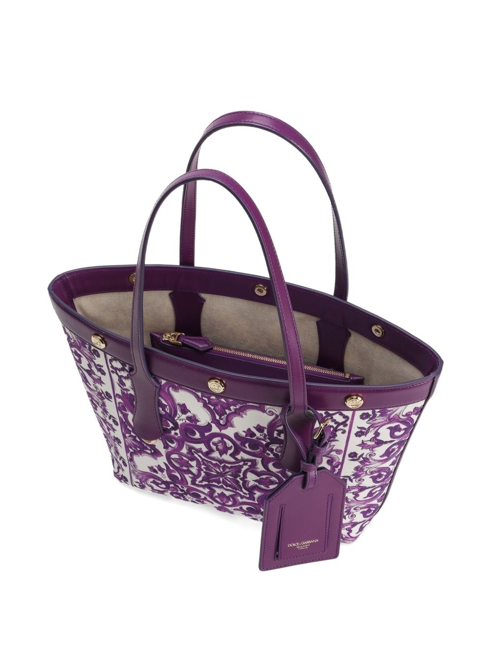 medium Majolica-print tote bag - 5