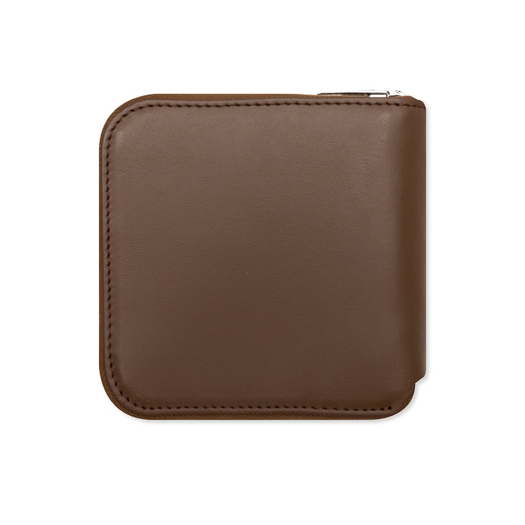 ZIPPED WALLET - CAMEL BROWN - 2