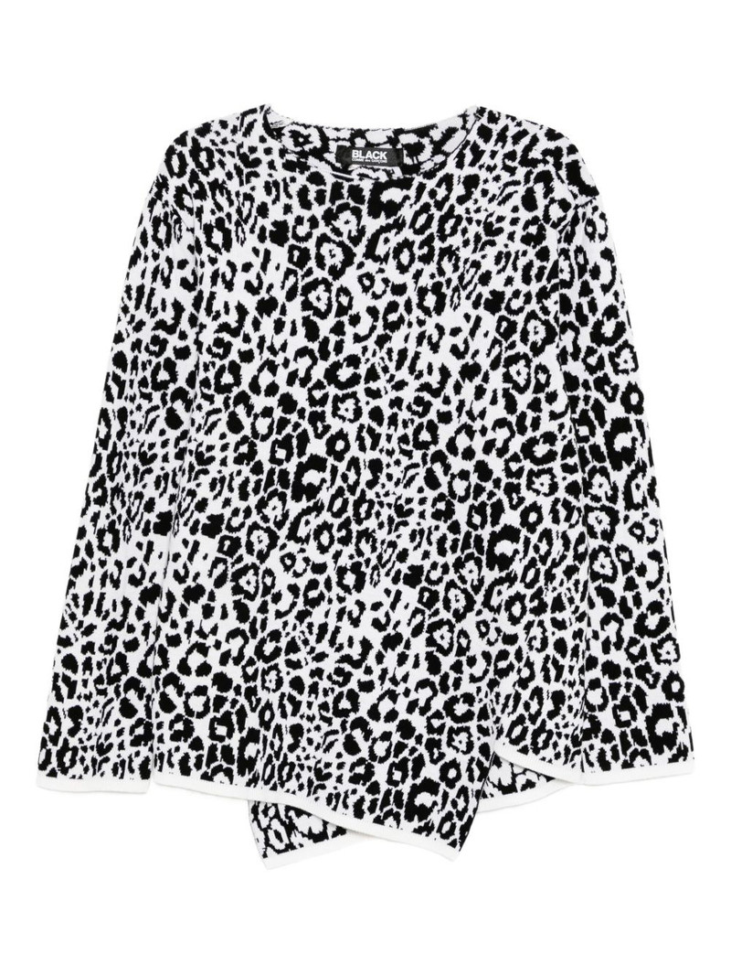 leopard-print jumper 1