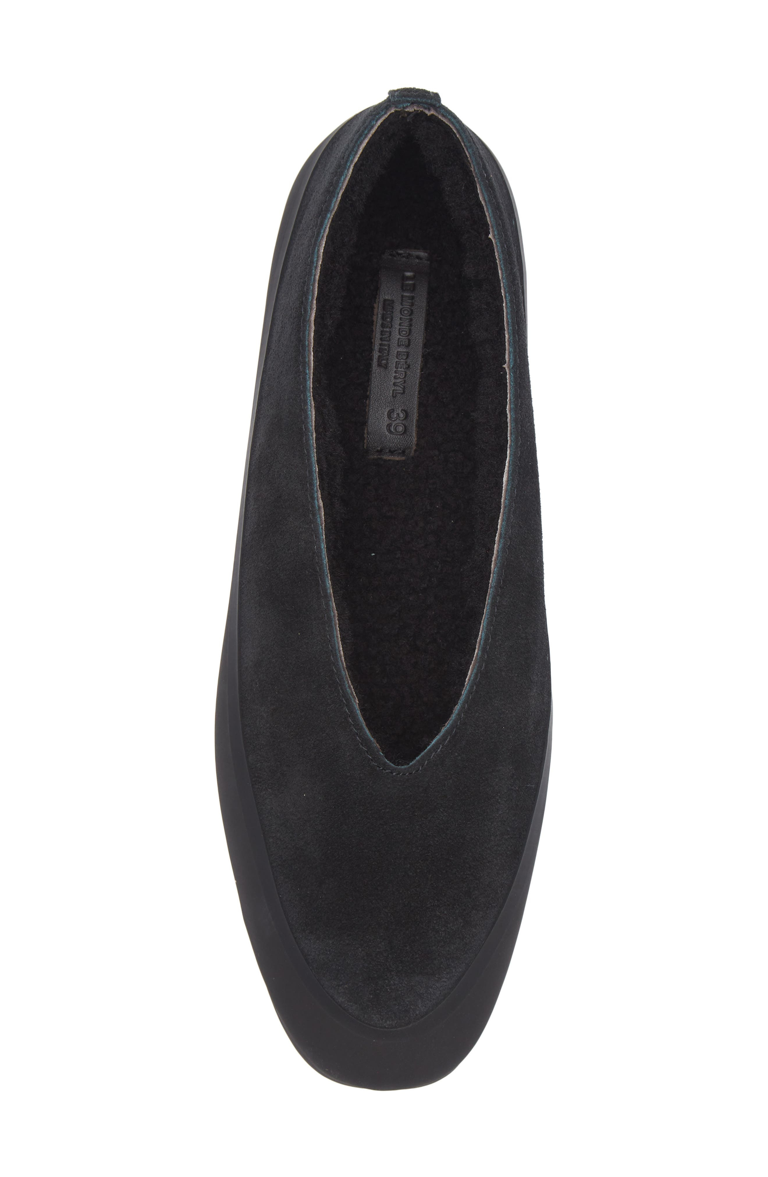 Le Monde Beryl Après Ski Genuine Shearling Lined Ballet Flat in Black at Nordstrom - 5