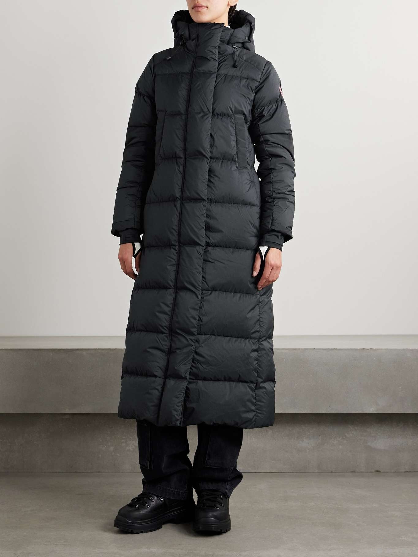 Alliston hooded quilted ripstop down coat - 3