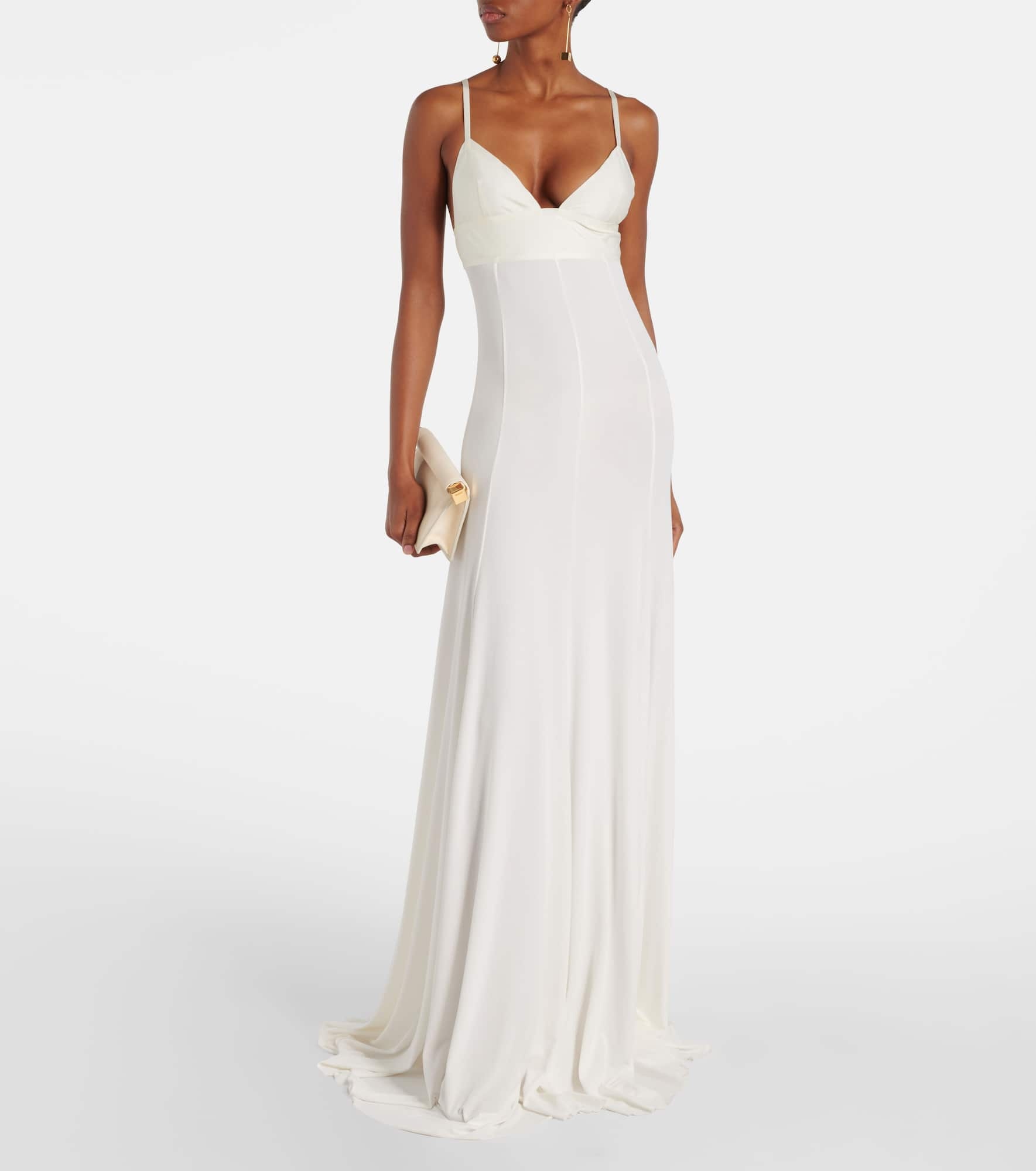 Spalla jersey gown - 2