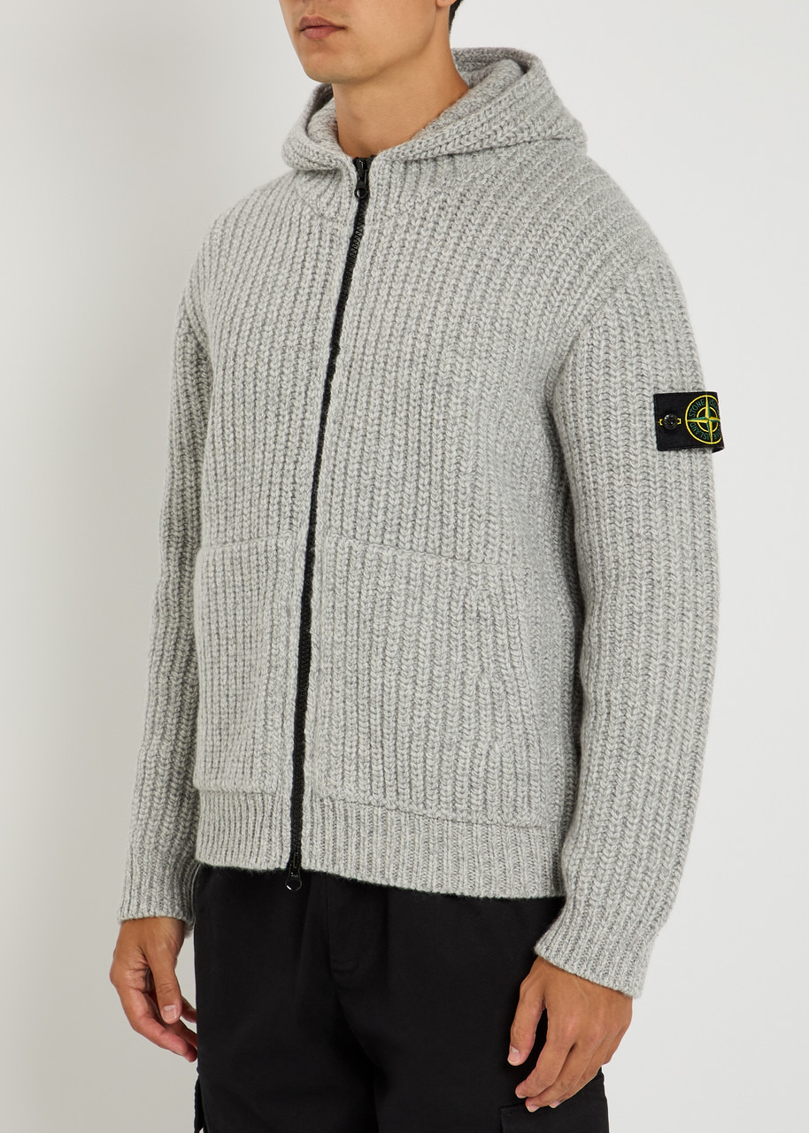 Stone Island Hooded Wool and Cashmere-blend Knit Jumper - 2