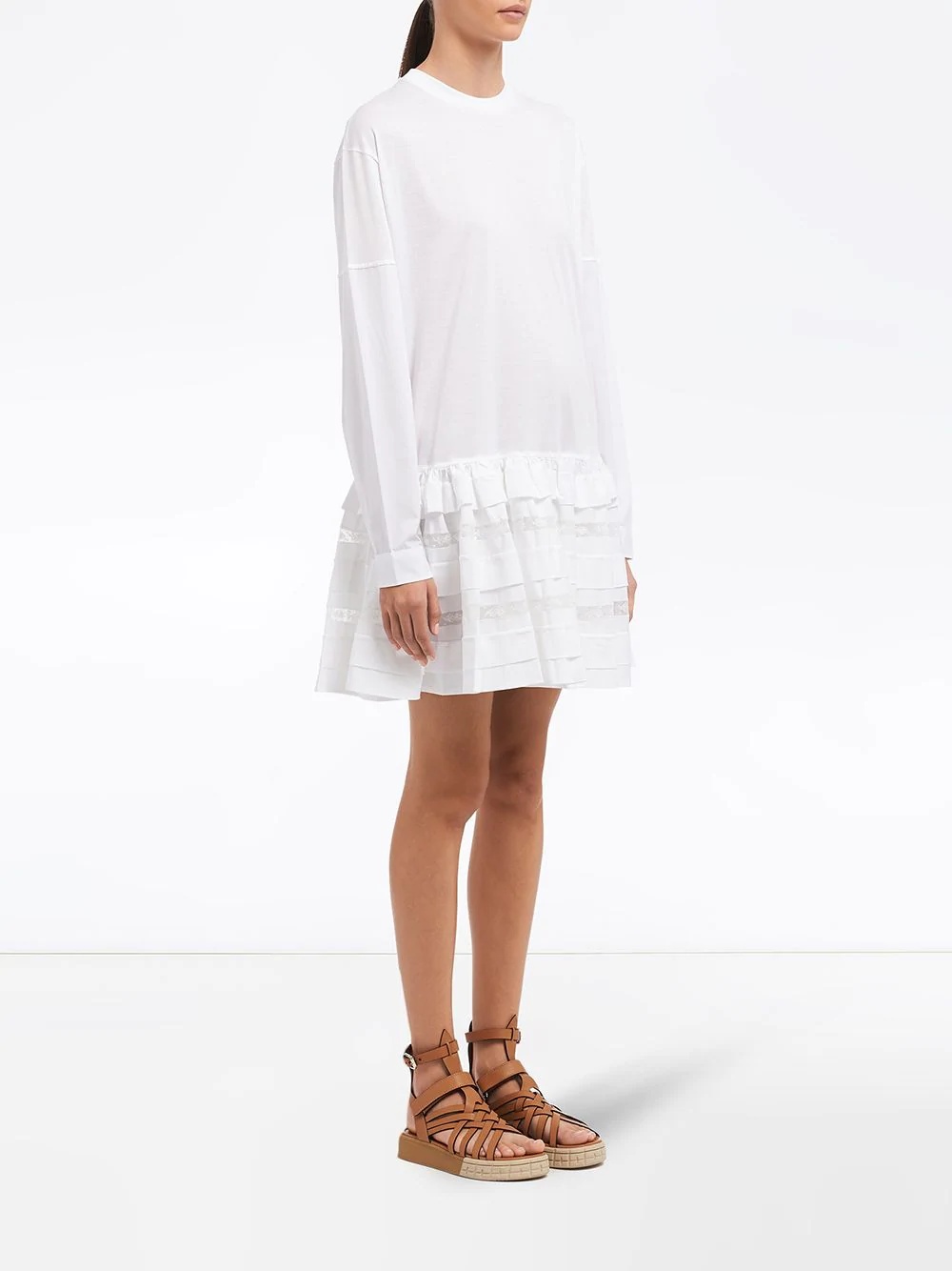 ruffled hem dress - 3