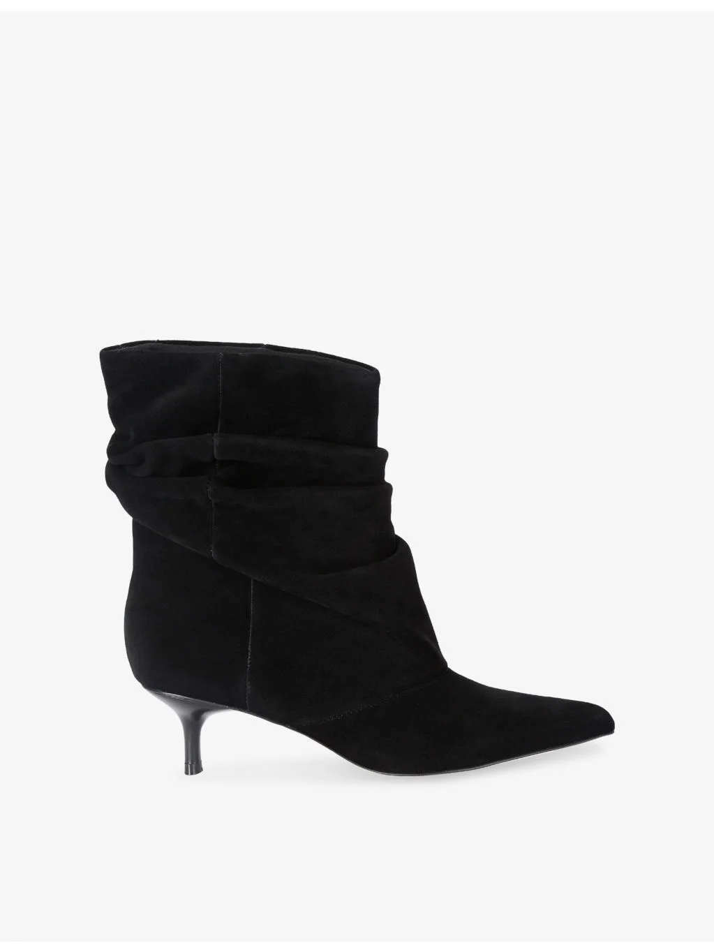 Flux Suede Heeled Ankle Boots - 1