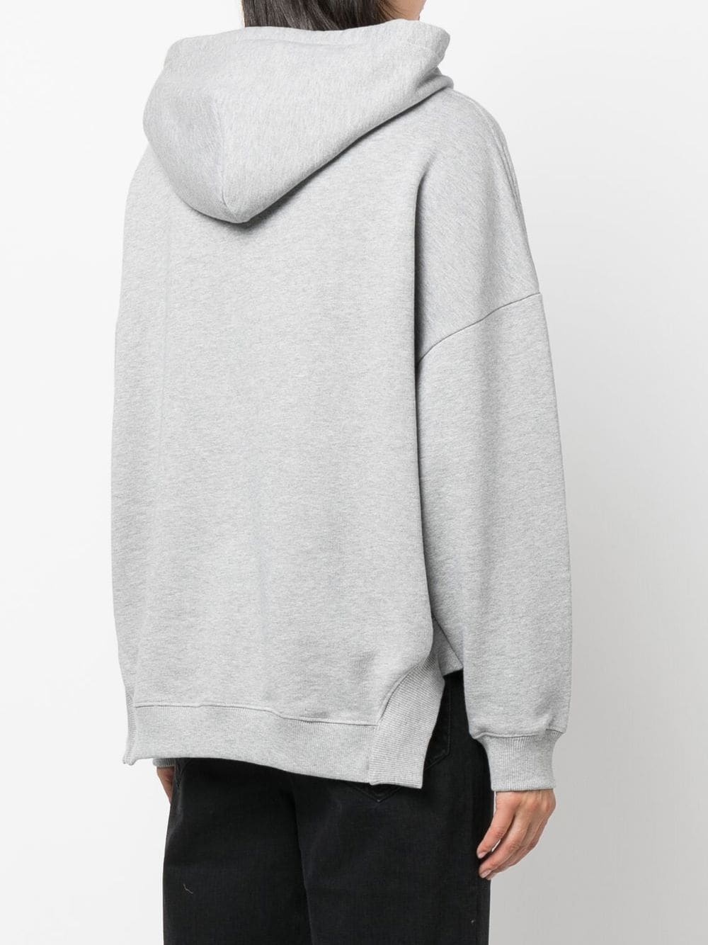 logo-print drawstring hoodie - 4