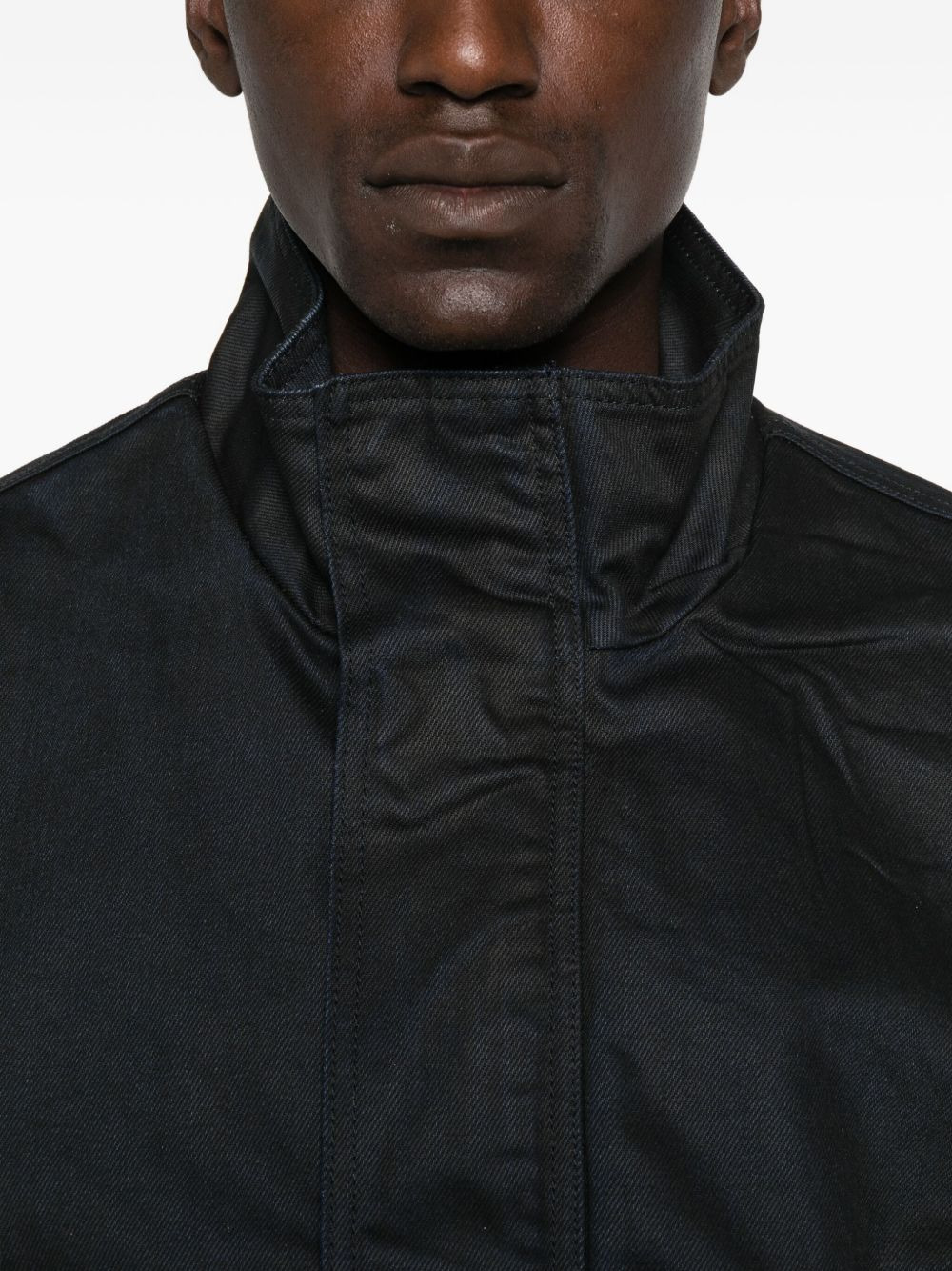 elasticated-cuff cotton jacket - 5
