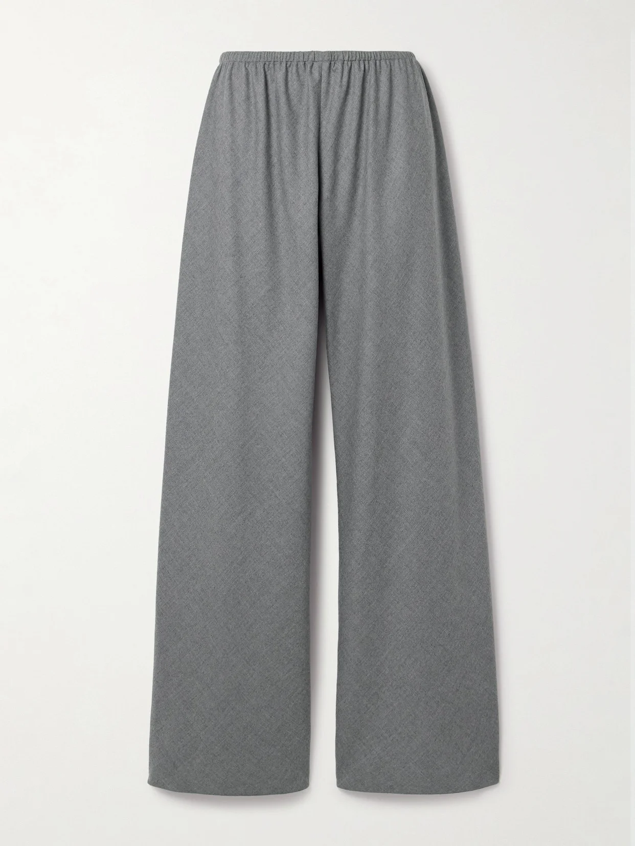 Gala Wool-flannel Wide-leg Pants - 1