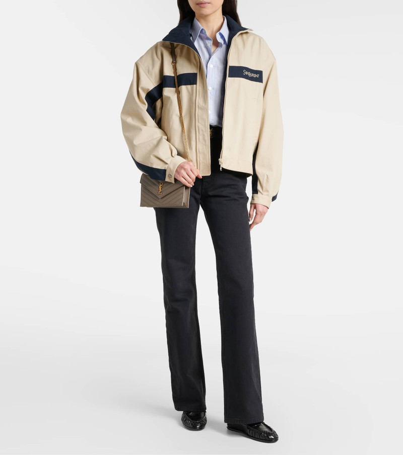 SAINT LAURENT Cassandre matelassé leather wallet on chain outlook