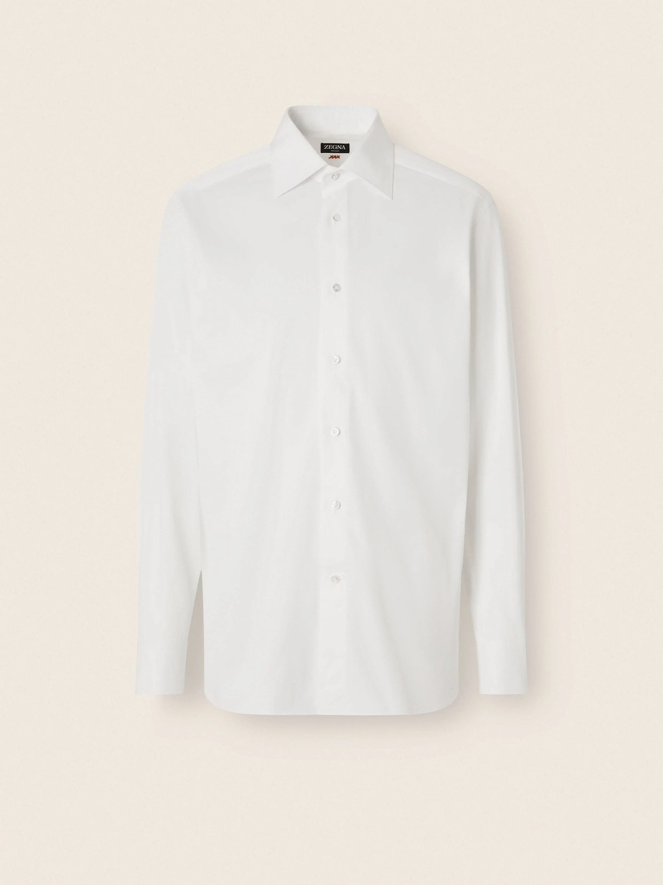 OPTICAL WHITE TRECAPI COTTON SHIRT - 1