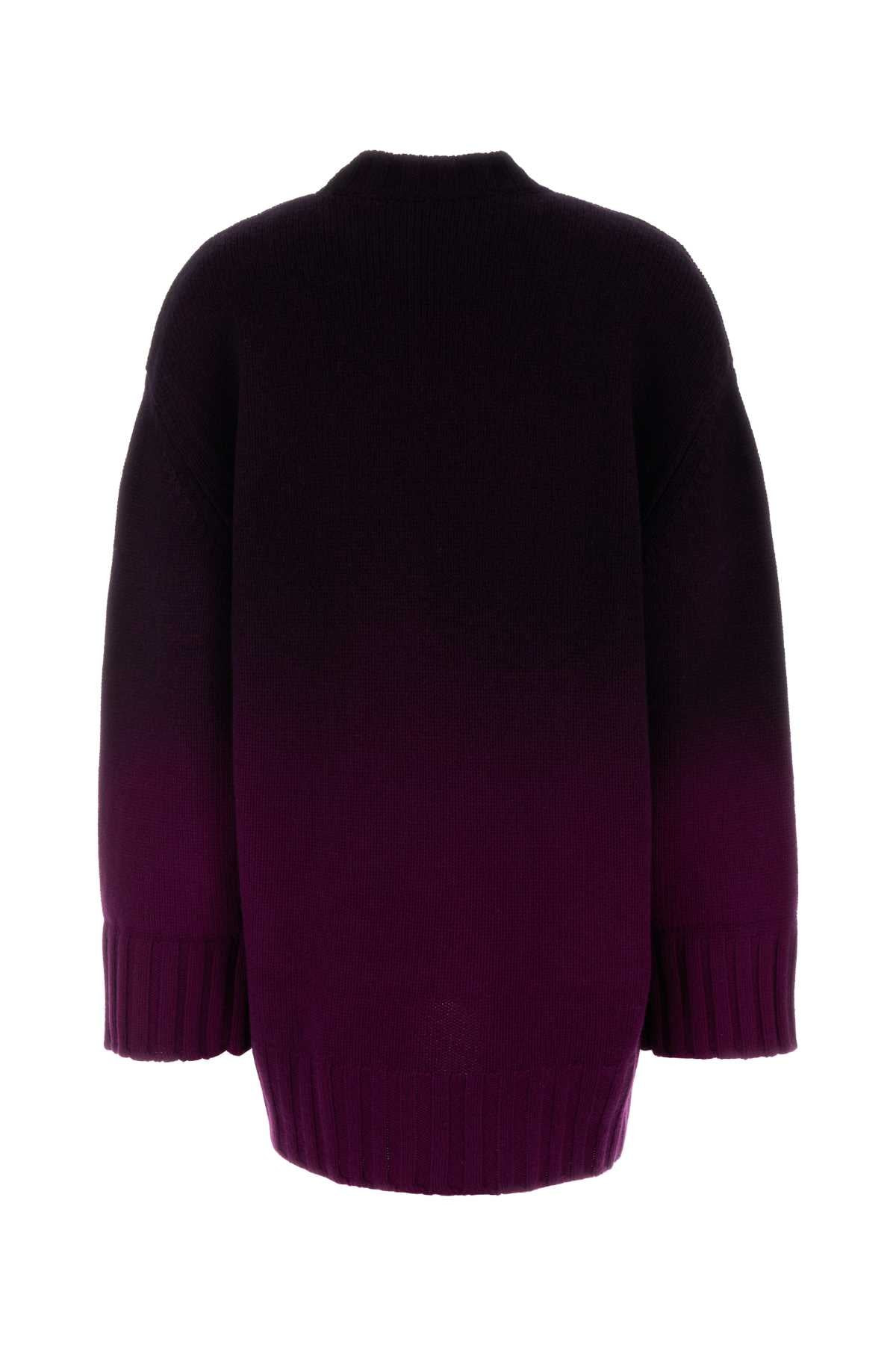 The Attico Women Grape Wool Blend Oversize Sweater - 2