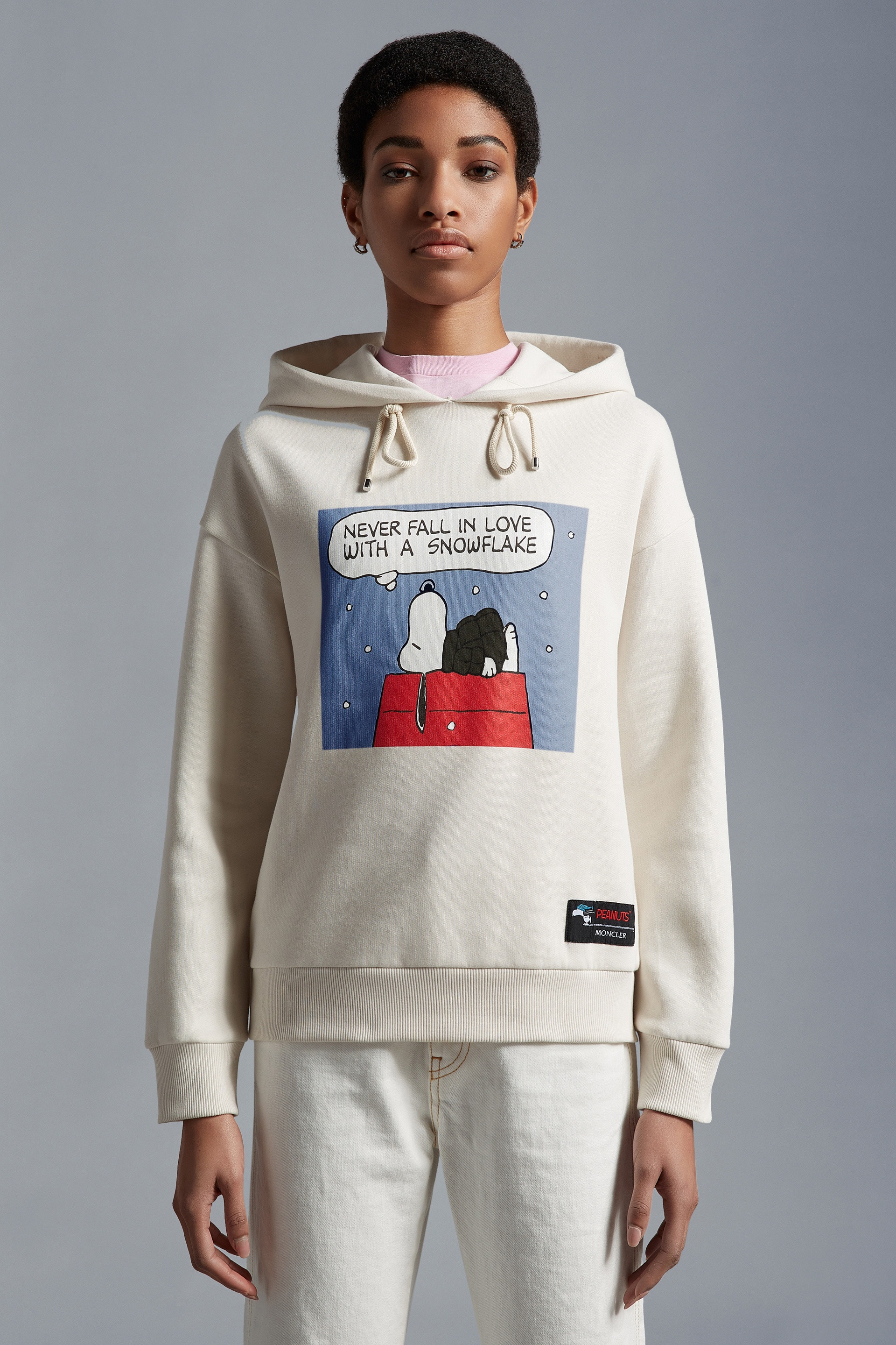 Moncler Peanuts Motif Hoodie - I10938G00040899M9001 | REVERSIBLE
