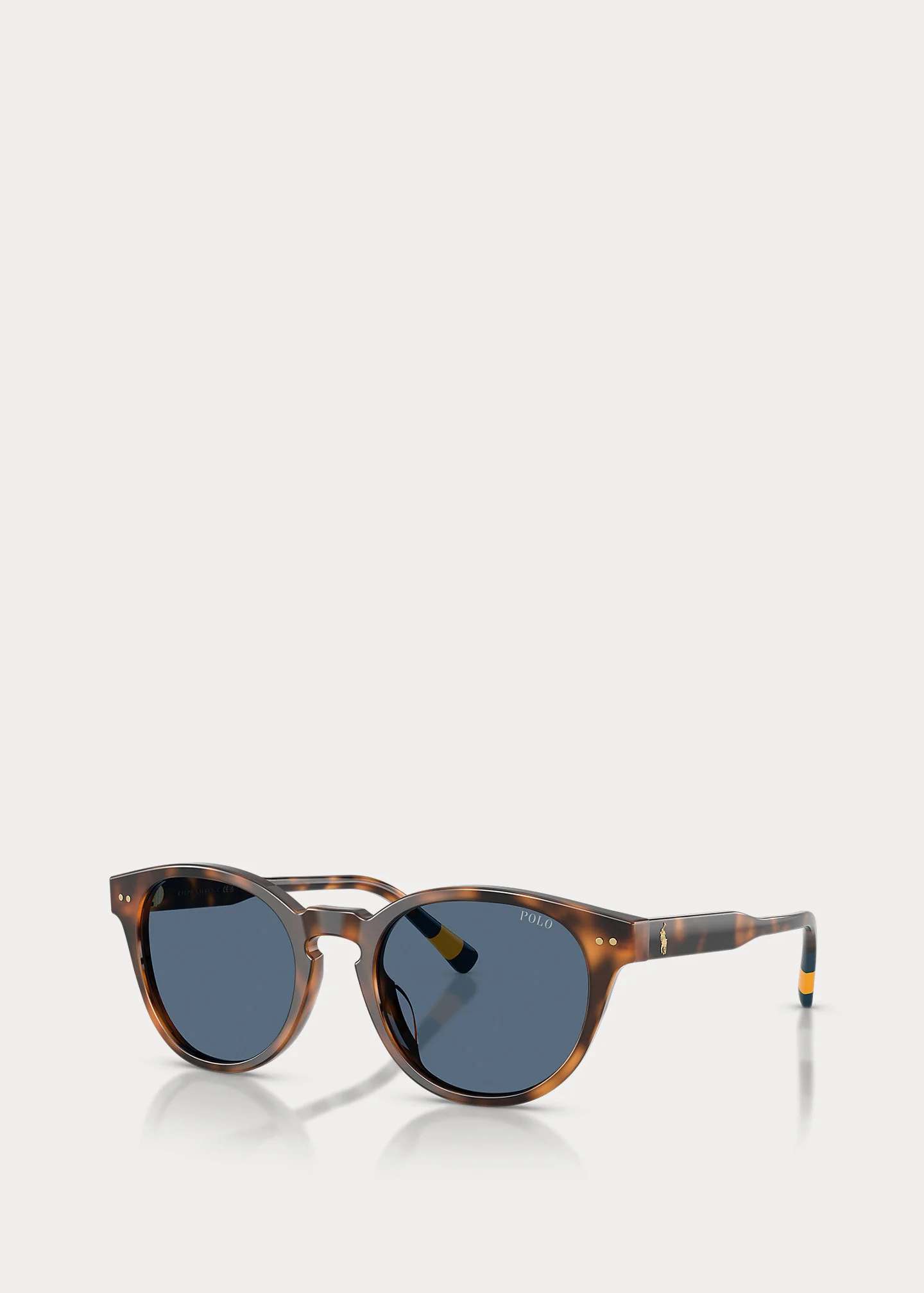 Rugby-Stripe Round Sunglasses - 1