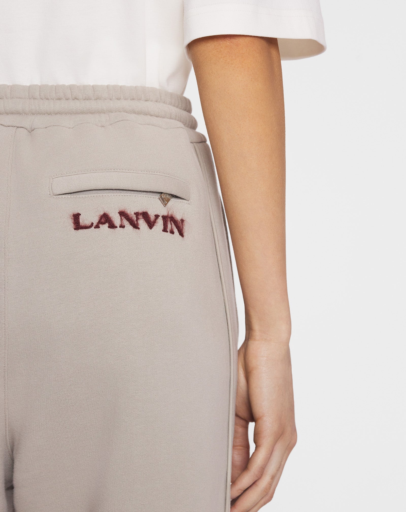 TRAINING PANTS WITH MOHAIR DETAIL - 6