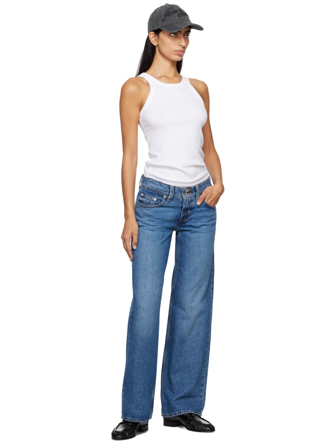 Blue Superlow Jeans - 4