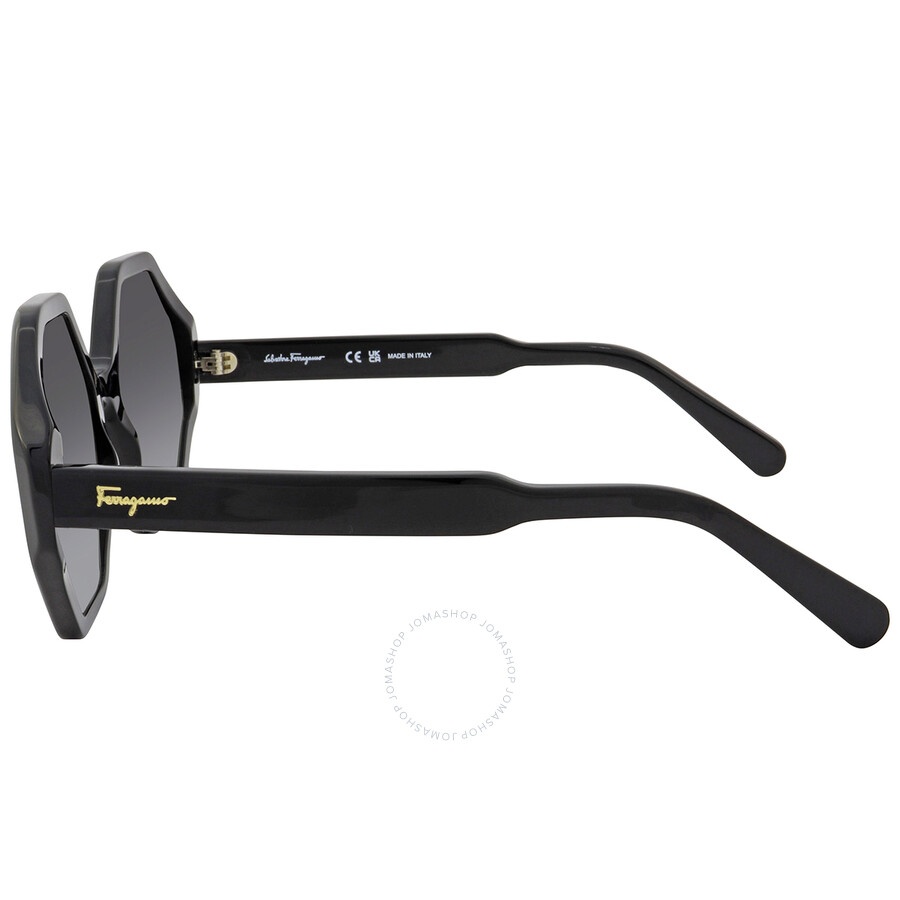 Salvatore Ferragamo Grey Gradient Hexagonal Ladies Sunglasses SF1070S 001 52 - 4