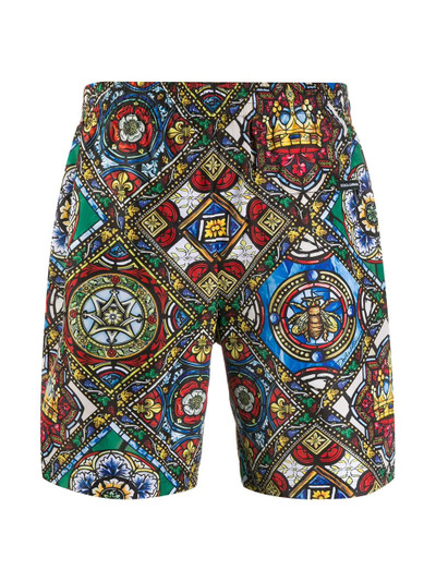 Dolce & Gabbana stained glass window swim trunks outlook