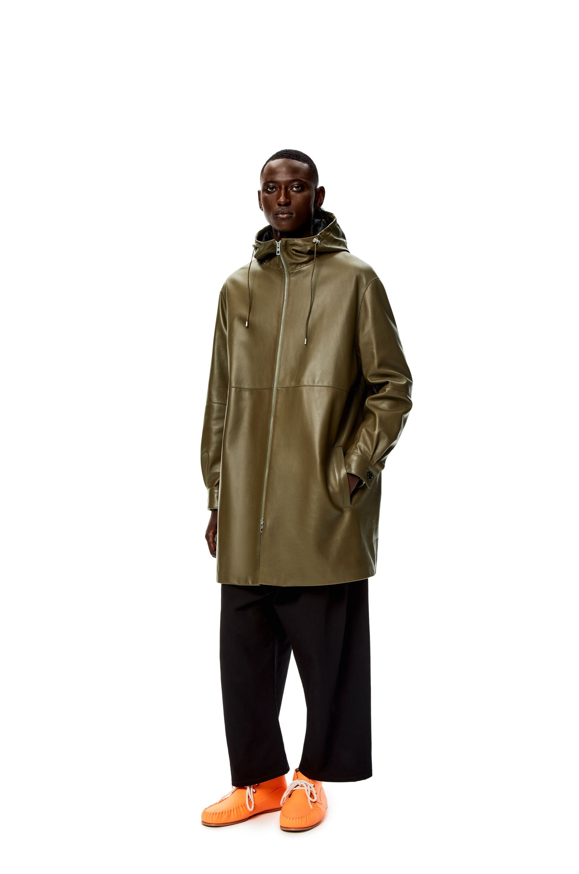 Hooded coat in nappa - 3