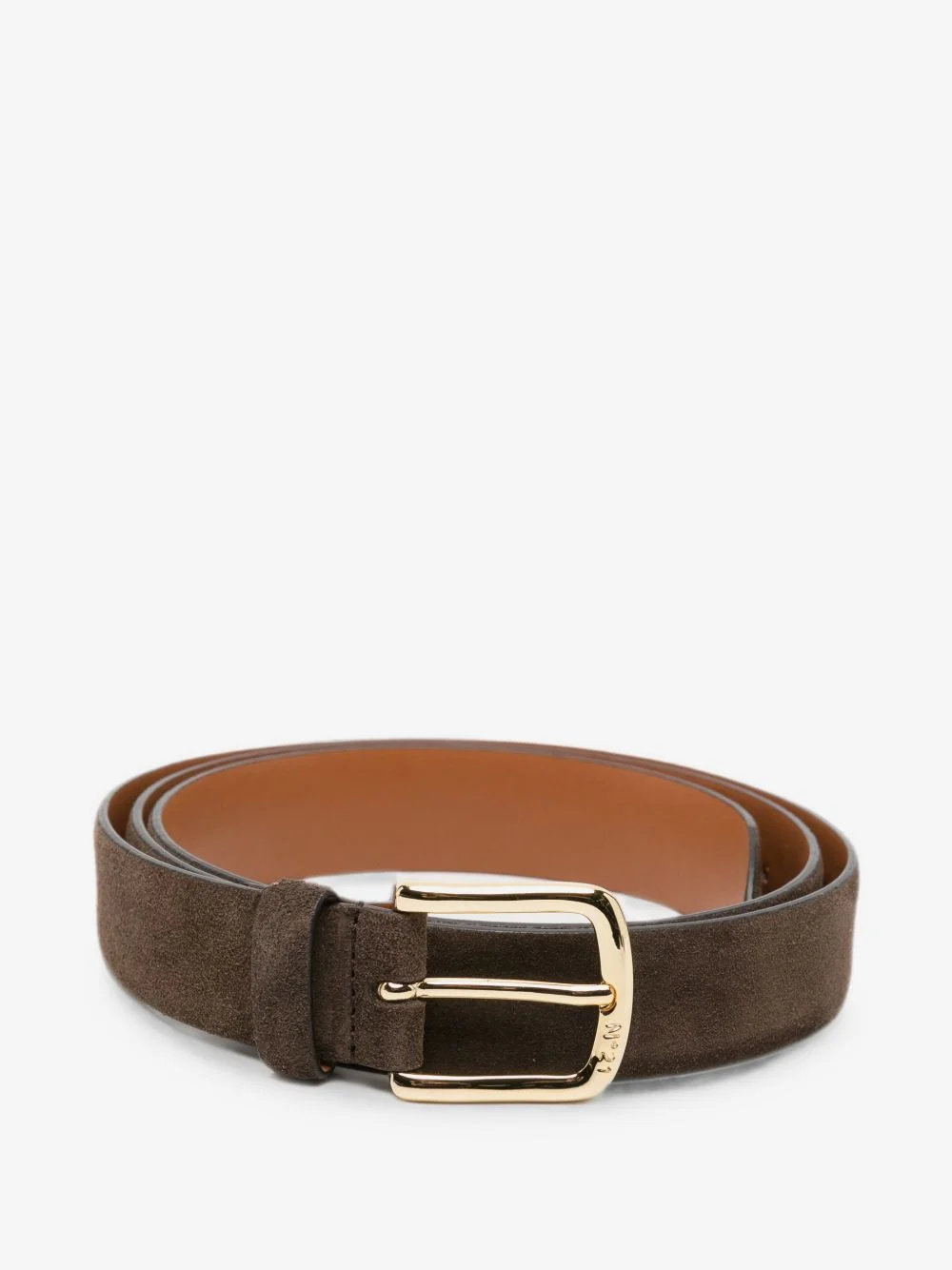 suede buckle-fastening belt - 1