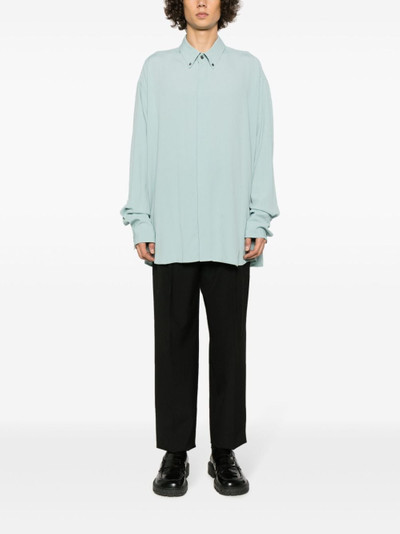 AMI Paris crepe-texture long-sleeved shirt outlook